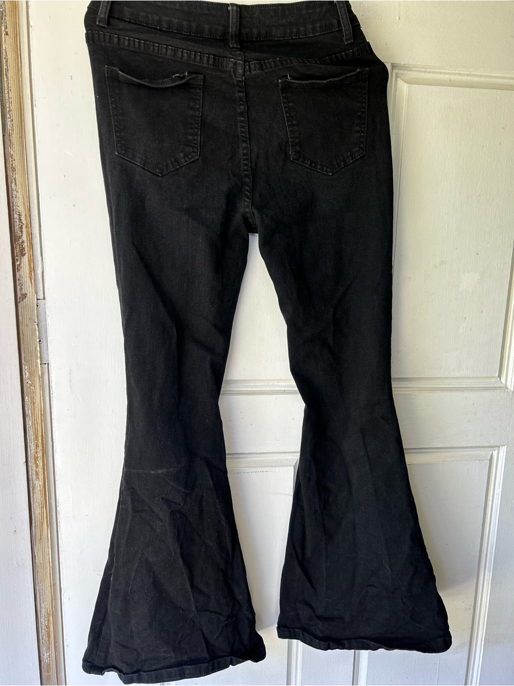 Women’s Black Flared Jeans - Classic High-Rise